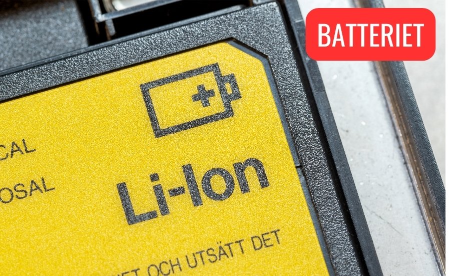 Li-Ion batteriet är det som kan fatta eld på en elscooter
